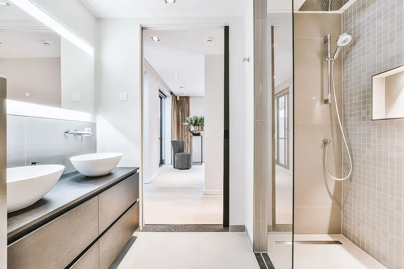 PU gietvloer in een badkamer